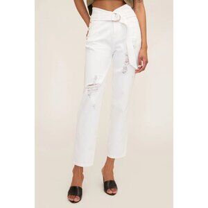 Marissa Webb Travis Denim Pant Off White Stone Wash Womens Size 24